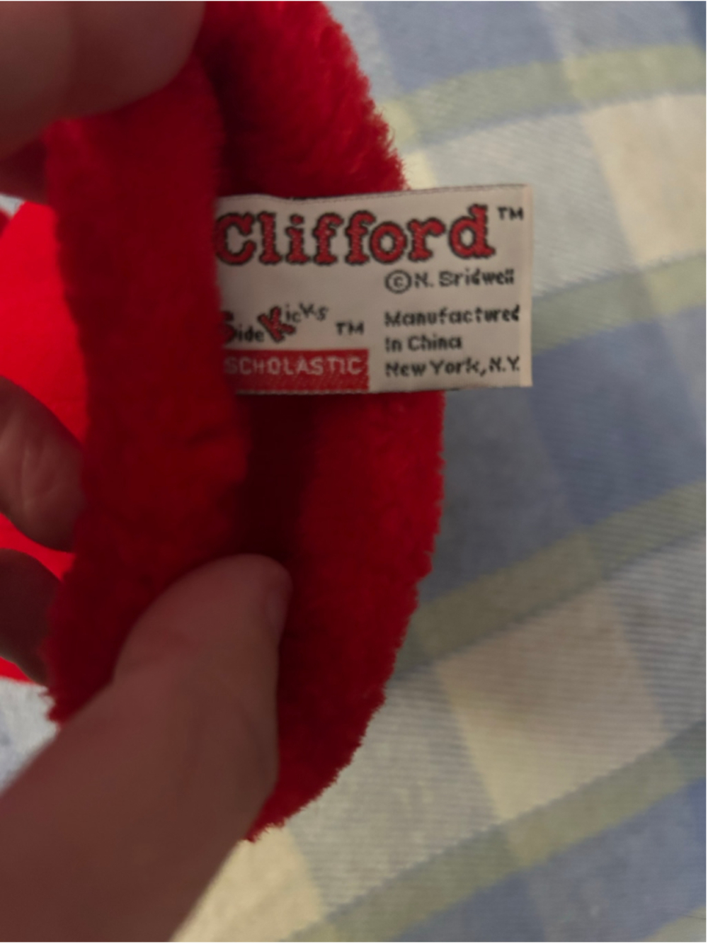 Vintage Clifford The Big Red Dog Hand Puppet Scholastic Kids R. Bridwell - Picture 5 of 6